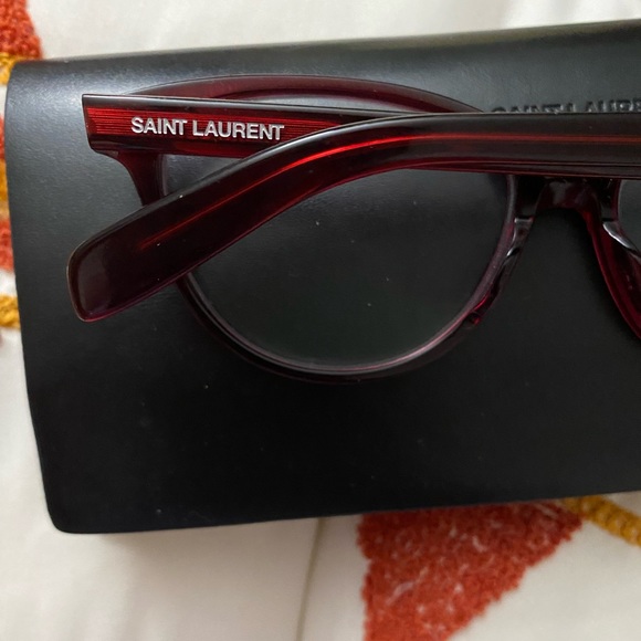 SAINT LAURENT SL 171 RED EYEGLASS FRAMES - Picture 2 of 3